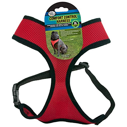 Four Paws Comfort Control Dog Harness – Red, X-Large