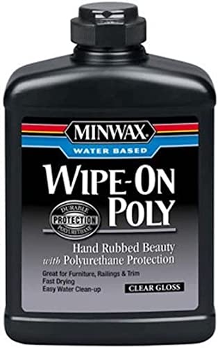 Minwax 409160000 Wipe-On Poly, Pint, Gloss (Water Based)