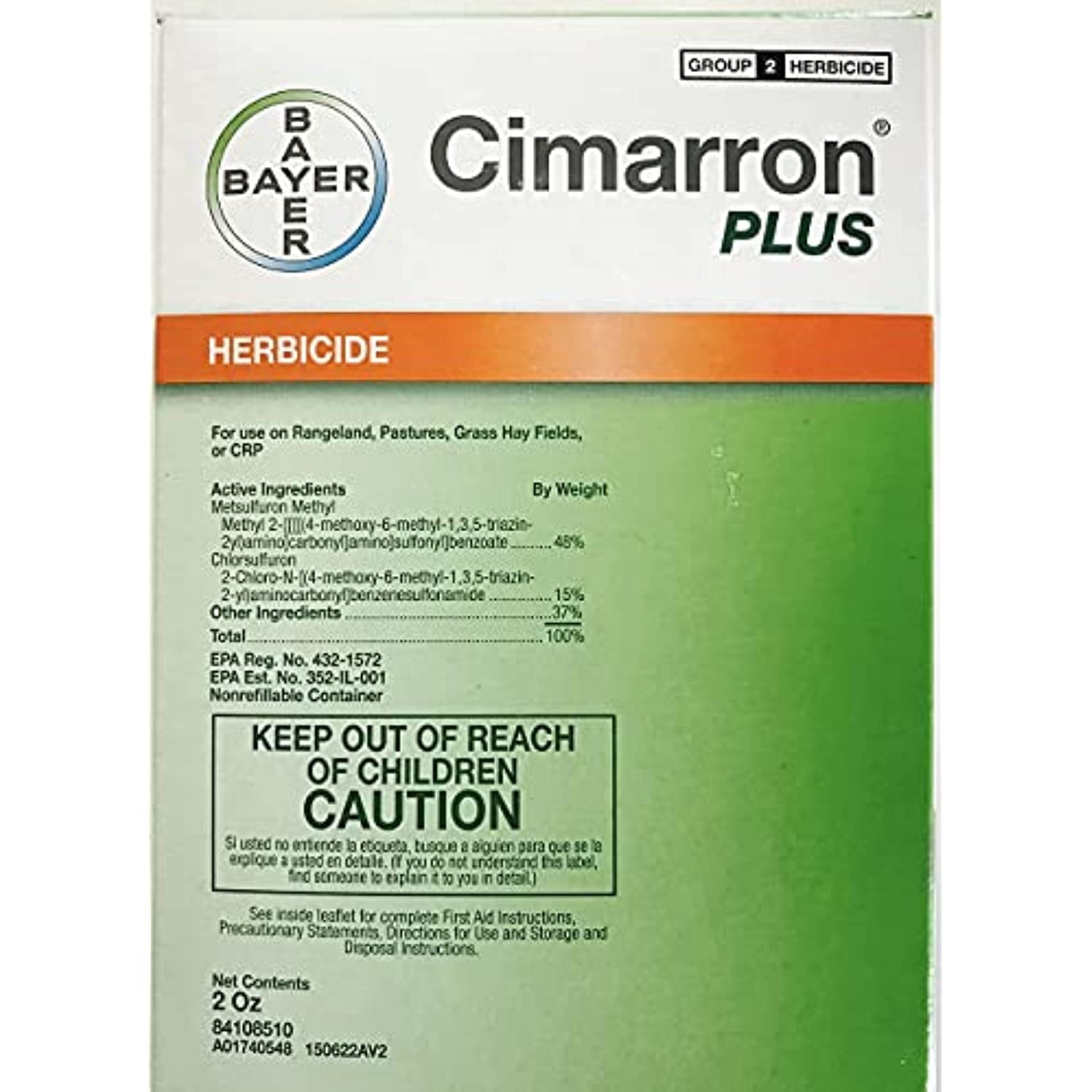 Cimarron Plus Range and Pasture Herbicide with Metsulfuron Methyl-2 oz. 6666024