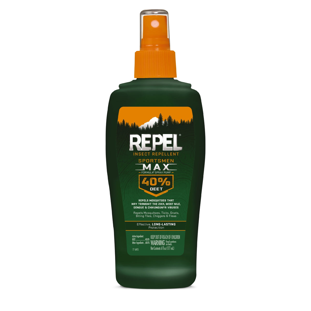 Repel Sportsmen Max Insect Repellent 40% DEET – 6 oz Pump Spray