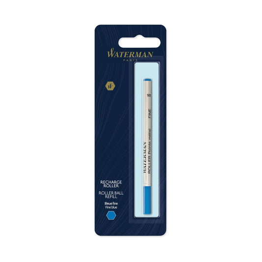 Waterman Rollerball Refill for Rollerball Pens, Fine point, Blue ink (540961)