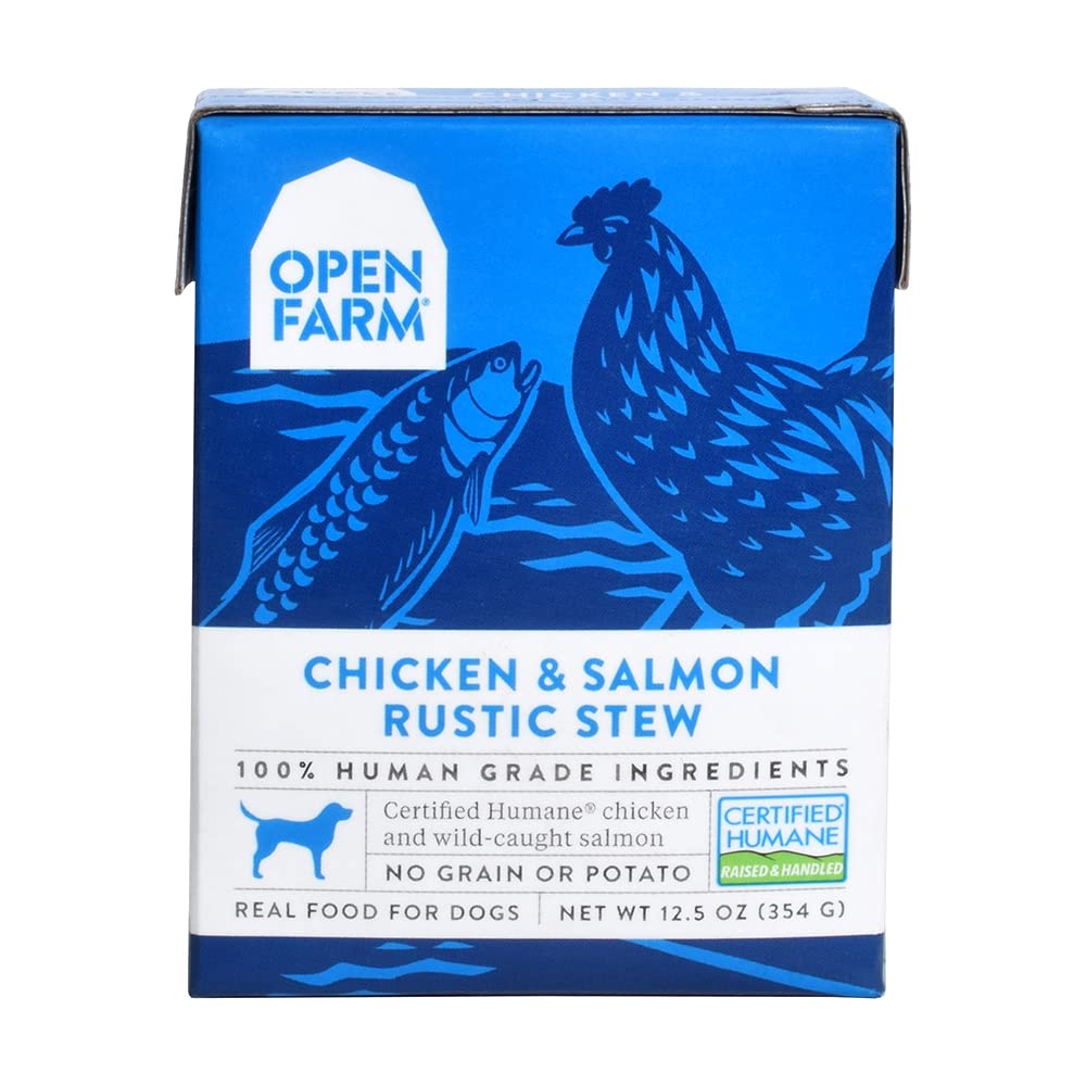 Open Farm, Chicken & Salmon Rustic Stew Wet Dog Food, 12.5 Ounce