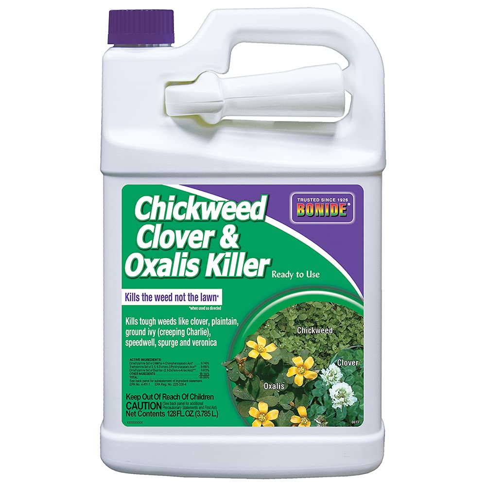 Bonide Chickweed, Clover & Oxalis Weed Killer Ready to Use – 1 Gallon