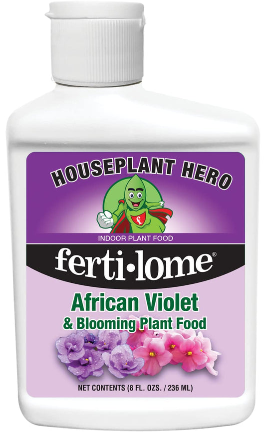 Houseplant Hero African Violet & Blooming Plant Food - 8-10-8 House Plant Fertilizer (8 Ounces)