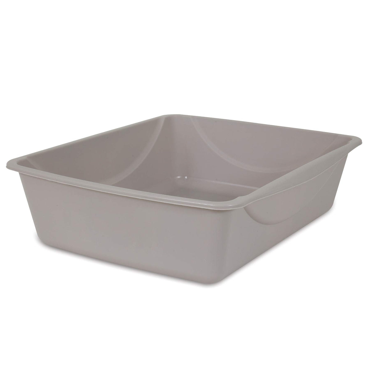 Petmate Open Cat Litter Pan – Large, Mouse Grey – image 3