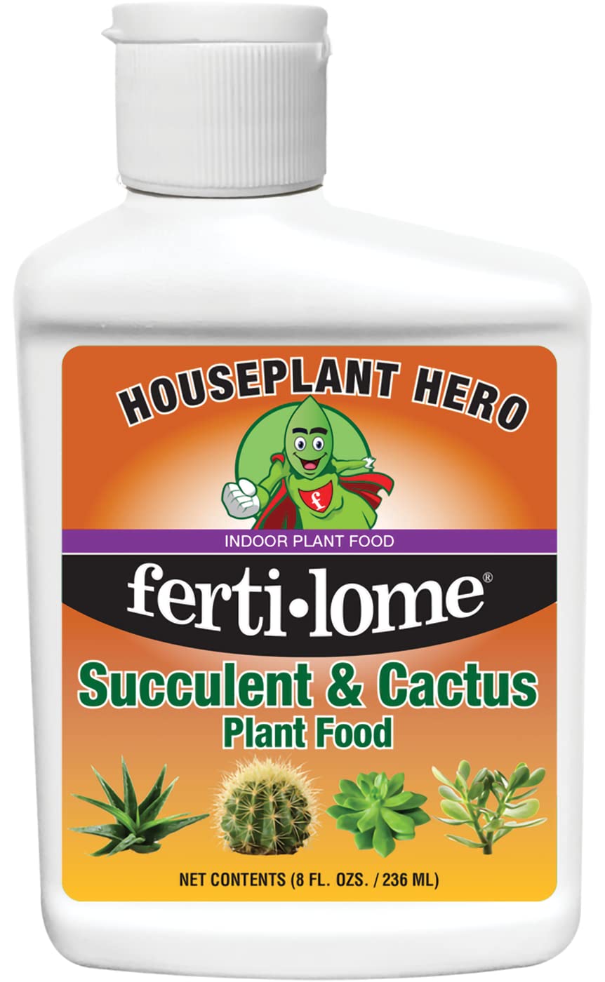 Houseplant Hero Cactus and Succulent Plant Food - 2-7-7 House Plant Fertilizer (8 Ounces)