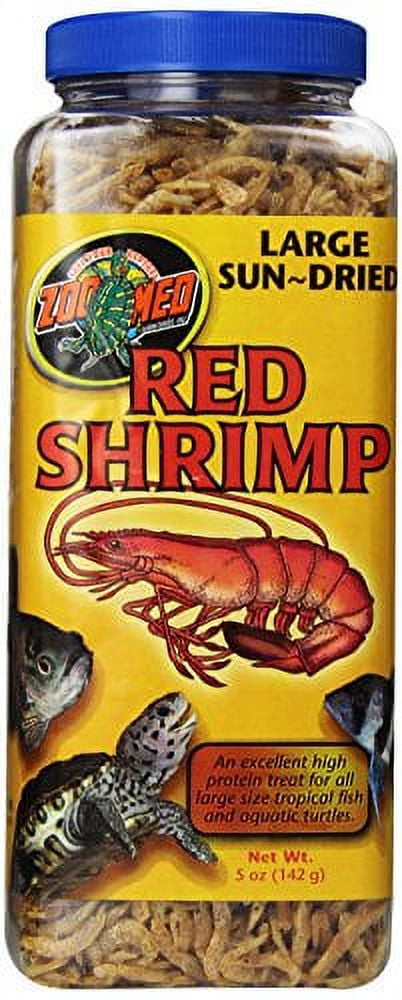 Zoo Med Sun-Dried Large Red Shrimp – 5 oz