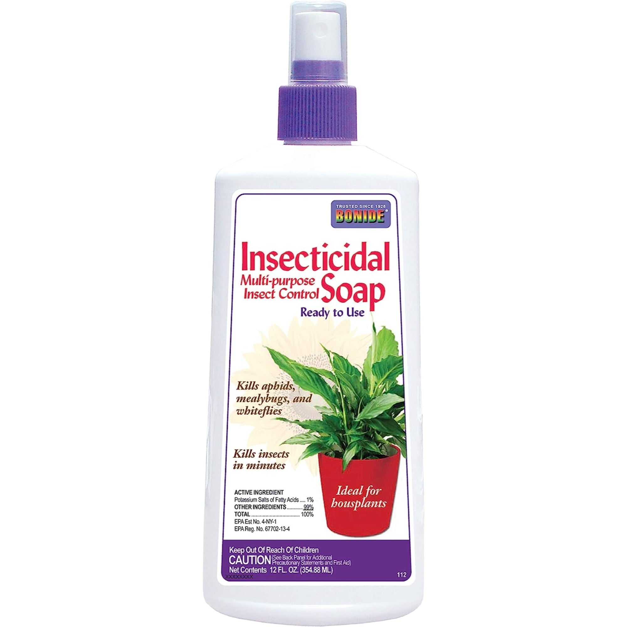 Bonide (B70 112) Insecticidal Soap Houseplant Ready-To-Use Spray, 12oz