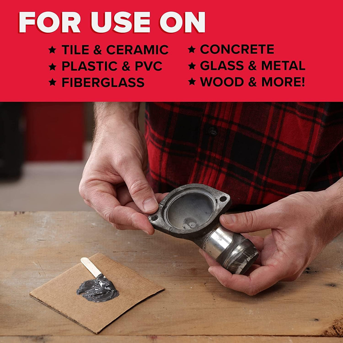 J-B Weld KwikWeld Quick Setting Steel Reinforced Epoxy – 2 oz – image 4