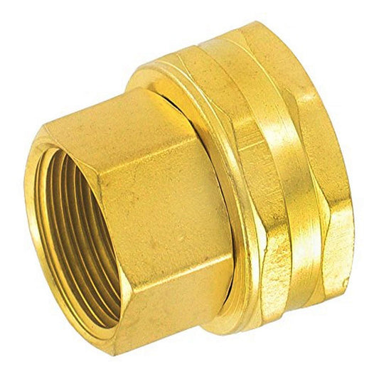 Gilmour 807764-1001 Double Female Swivel Brass Connector, Gold