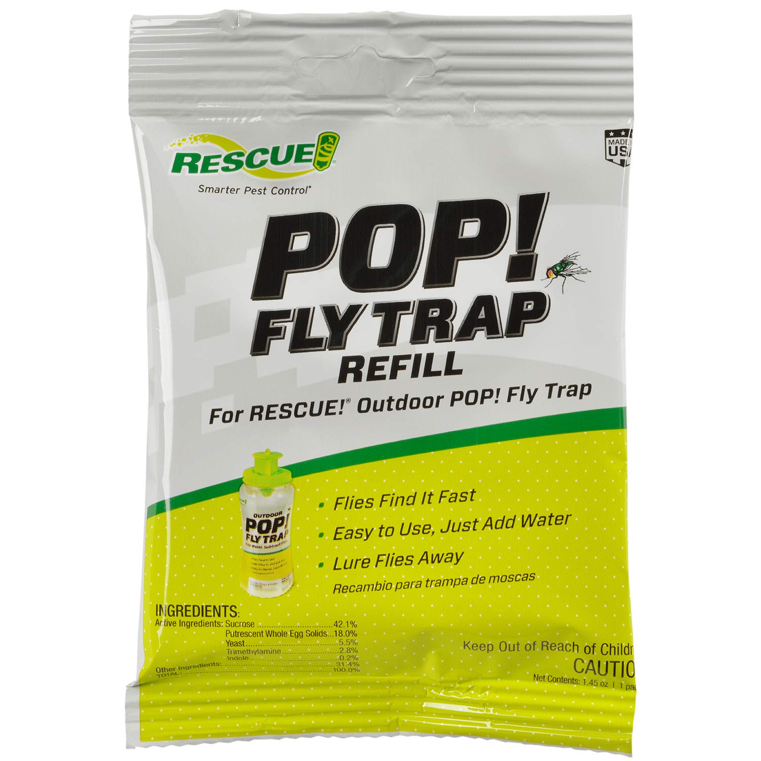 RESCUE! POP! Fly Trap Bait Refill - Outdoor Use