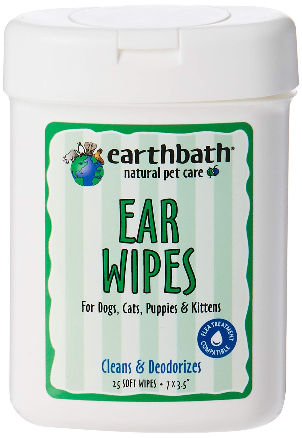 earthbath Ear Wipes for Dogs & Cats