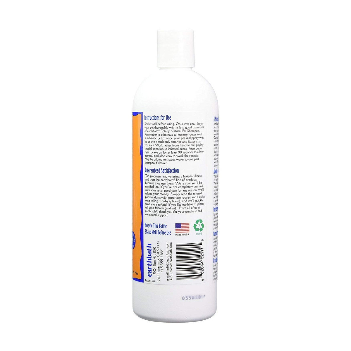 earthbath Oatmeal & Aloe Pet Shampoo – Vanilla & Almond, 16 oz – image 2