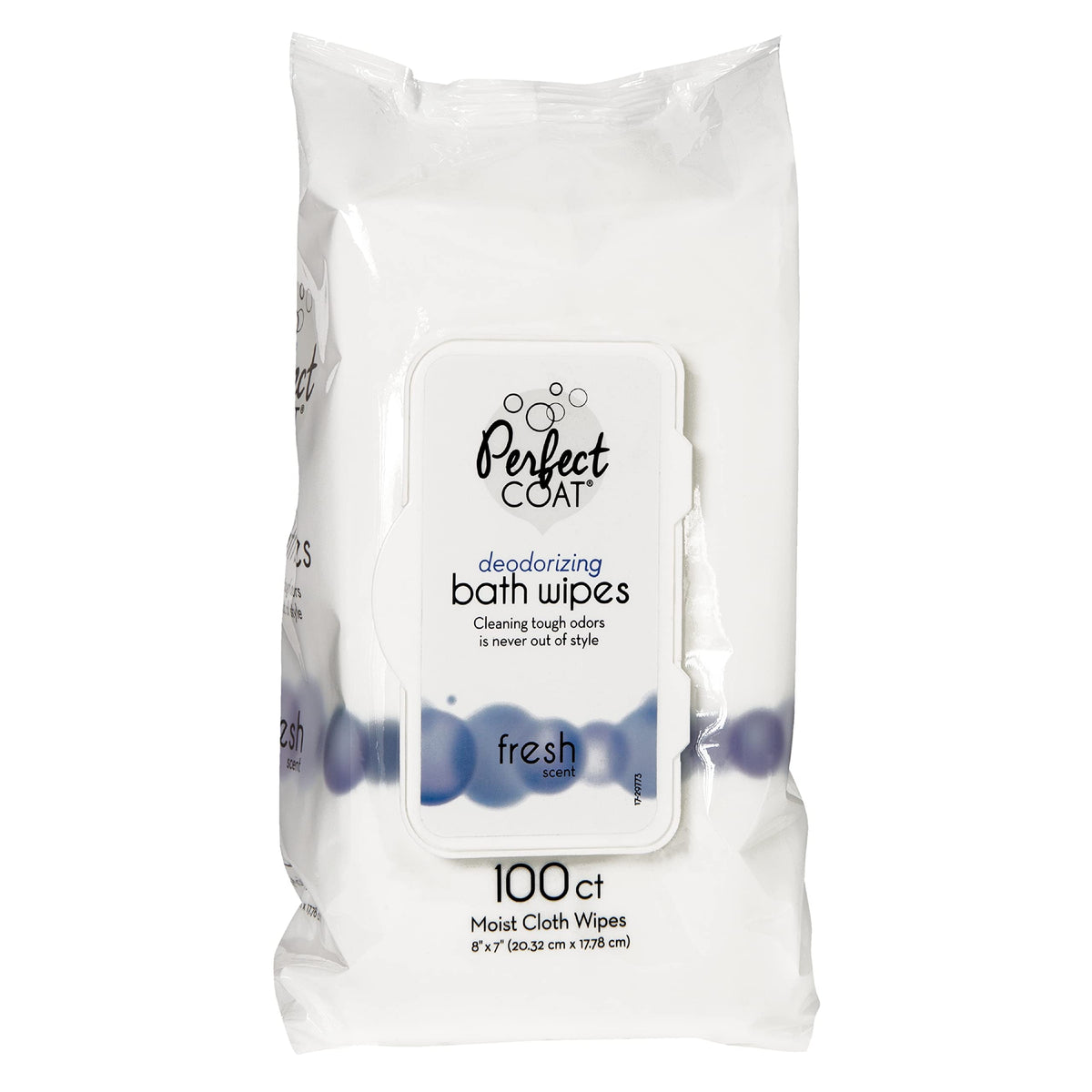 Perfect Coat Deodorizing Bath Wipes for Dogs – 100 Count