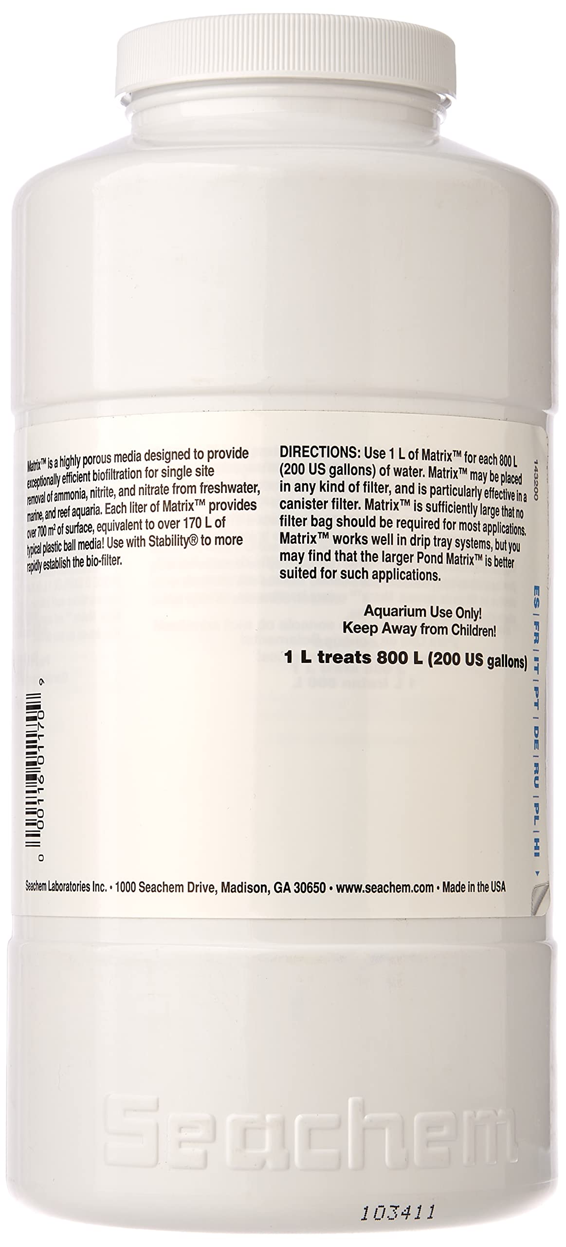 Seachem Matrix Bio Media – 1 Liter – image 2