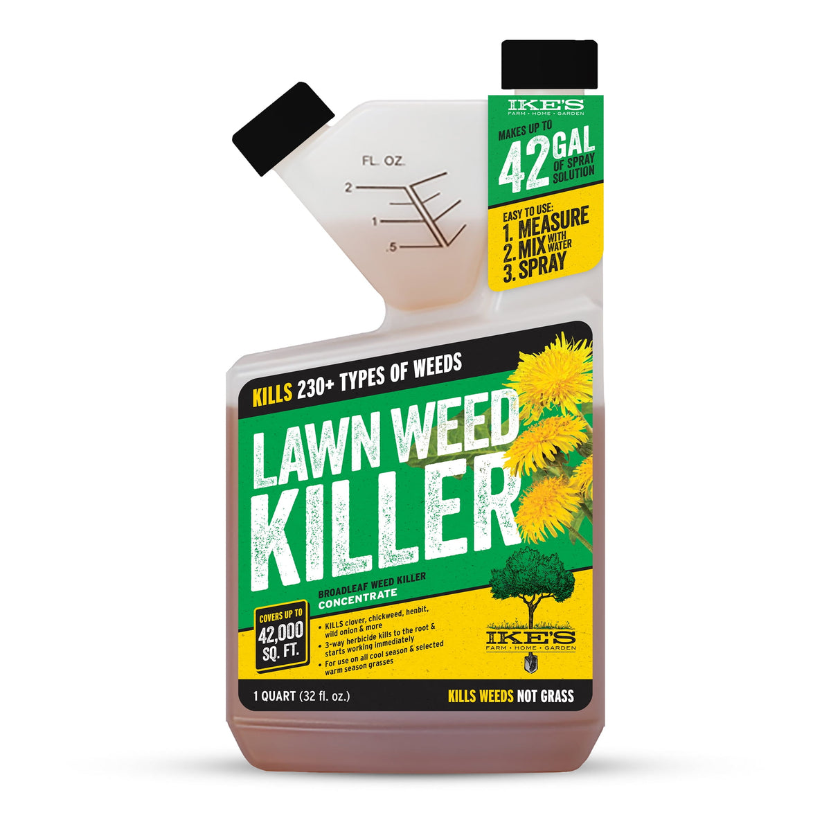 Ike's Farm 3-Way Lawn Weed Killer – 32 oz