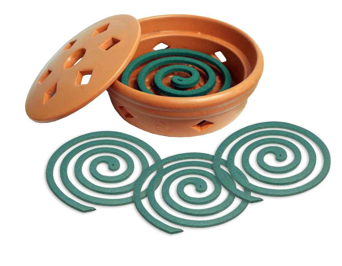 PIC Mosquito Repellent Coils with Terra Cotta Burner