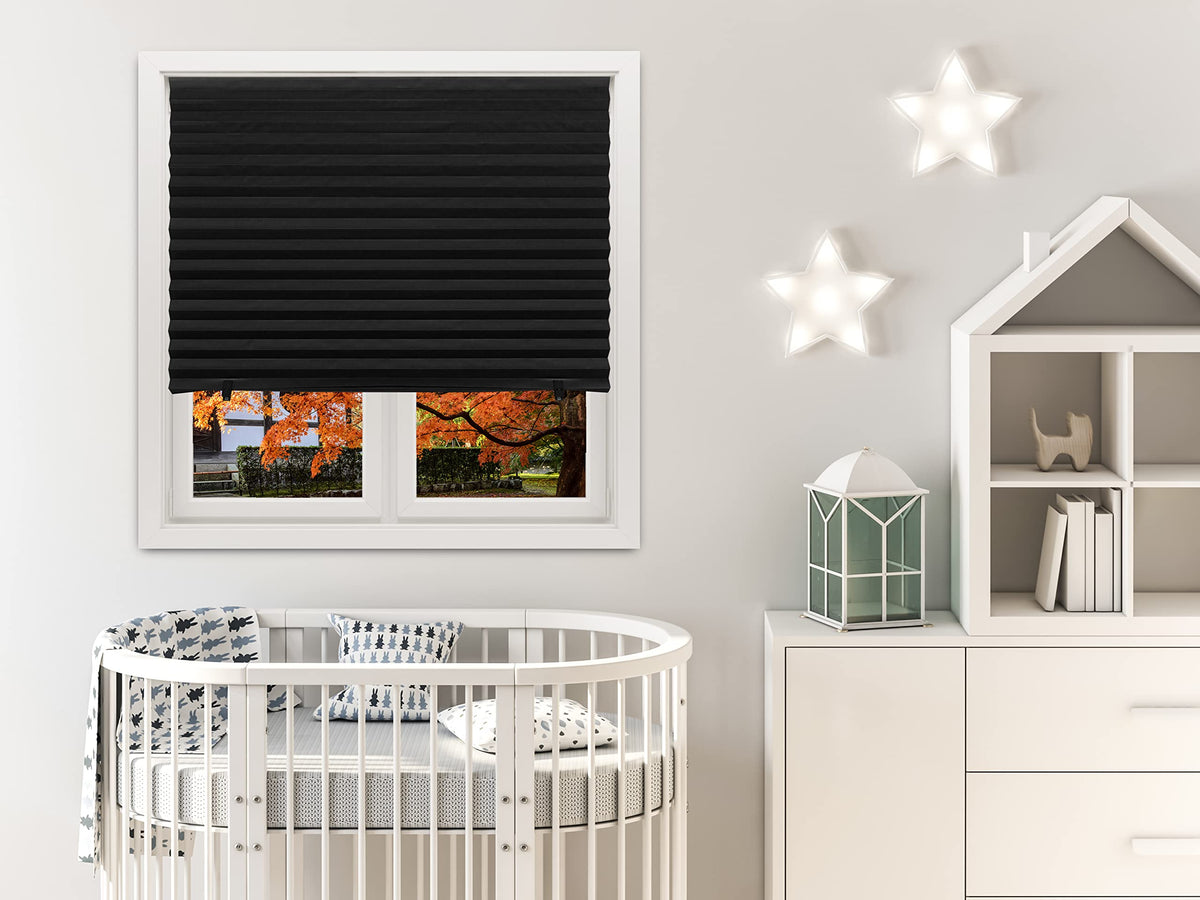 Redi Shade No Tools Blackout Paper Pleated Shade – 36 × 72 in, Black, 6 Pack – image 3