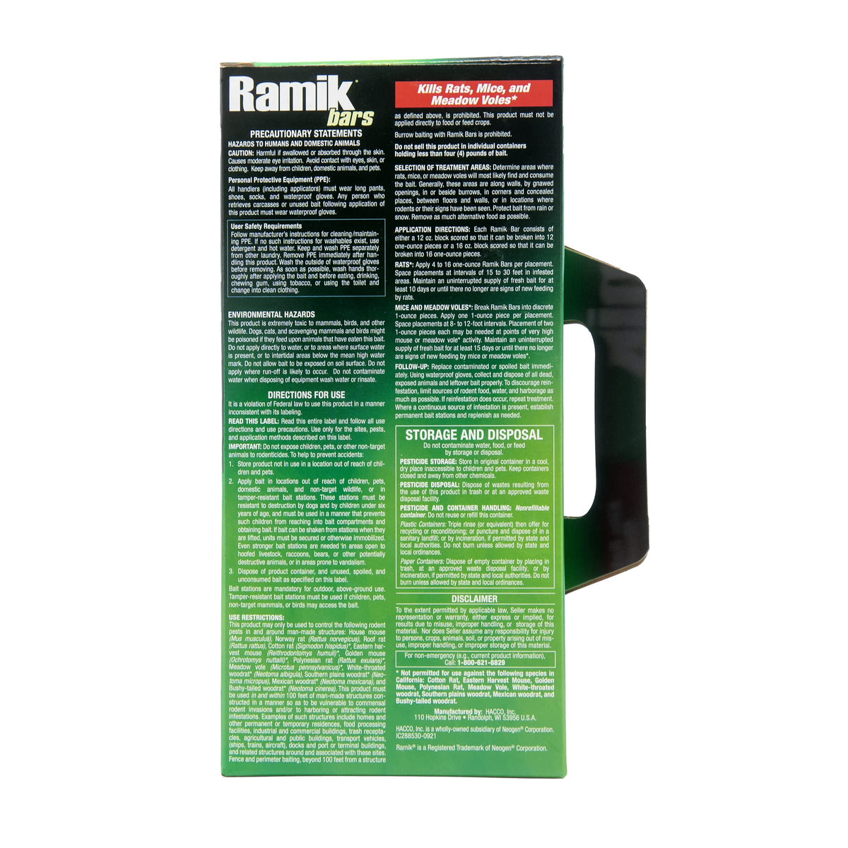 Neogen Ramik Fish-Flavored Rodenticide Bars – 4 × 16 oz – image 3