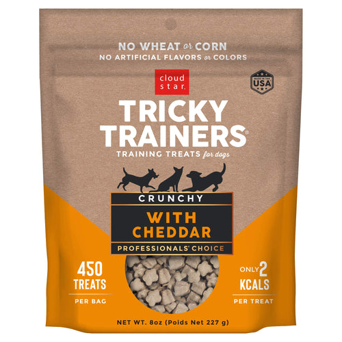 Cloud Star Tricky Trainers Crunchy Training Treats – Cheddar, 8 oz