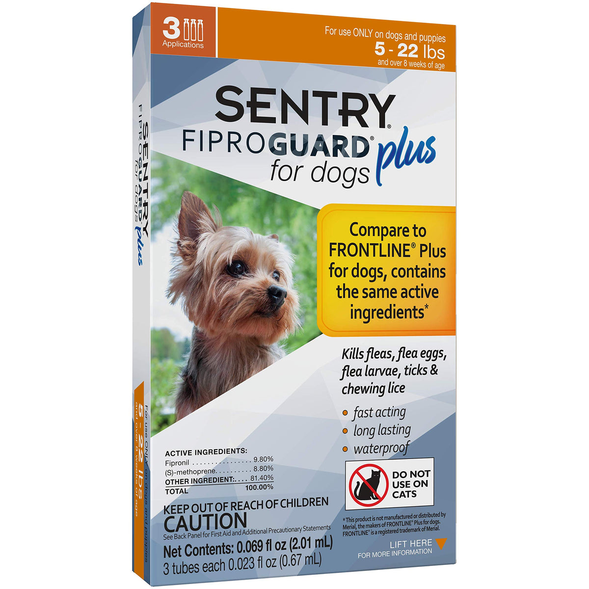 SENTRY Fiproguard Plus for Dogs – 5–22 lb, 3 Month Supply – image 3