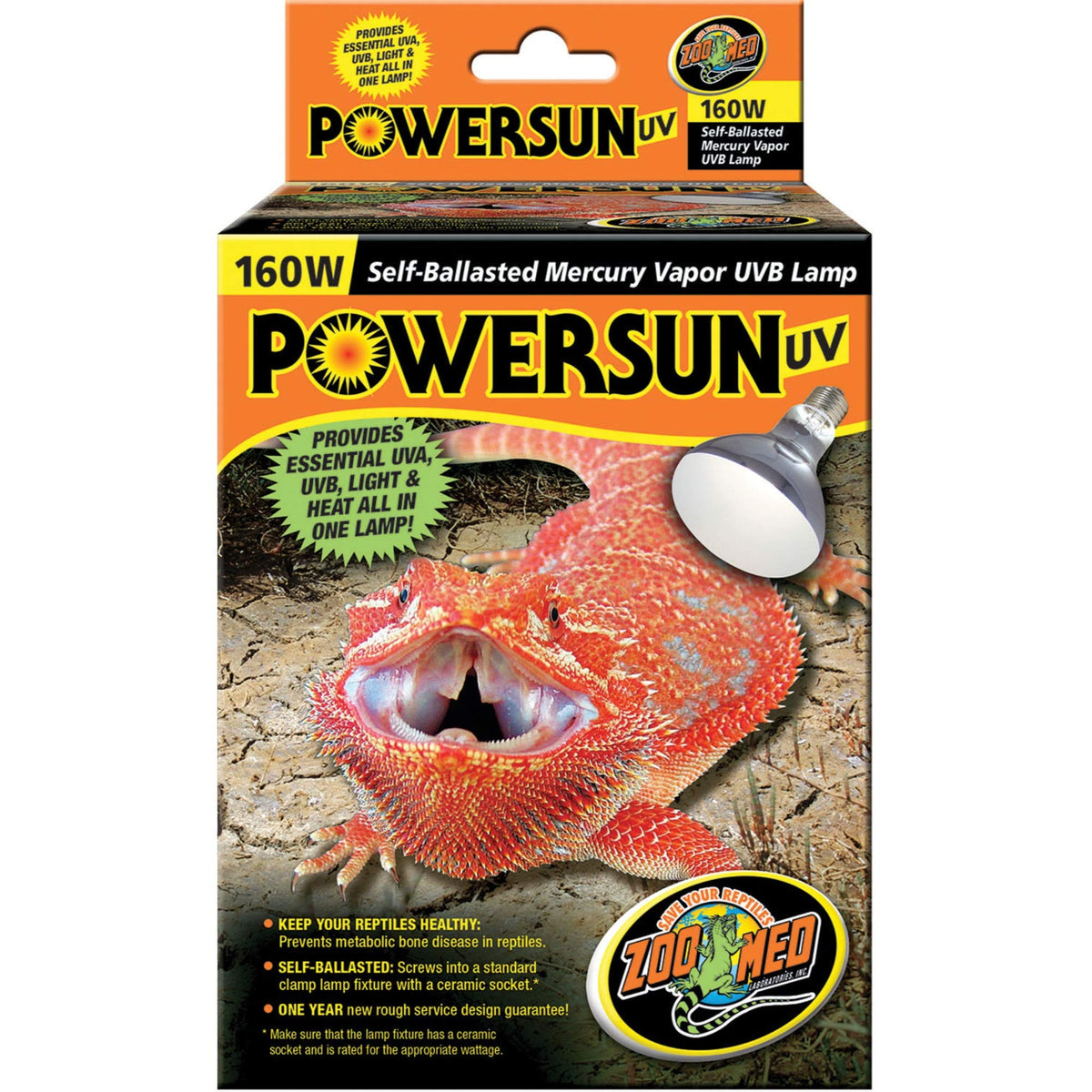 Zoo Med PowerSun UV Mercury Vapor Lamp – 160 W – image 3