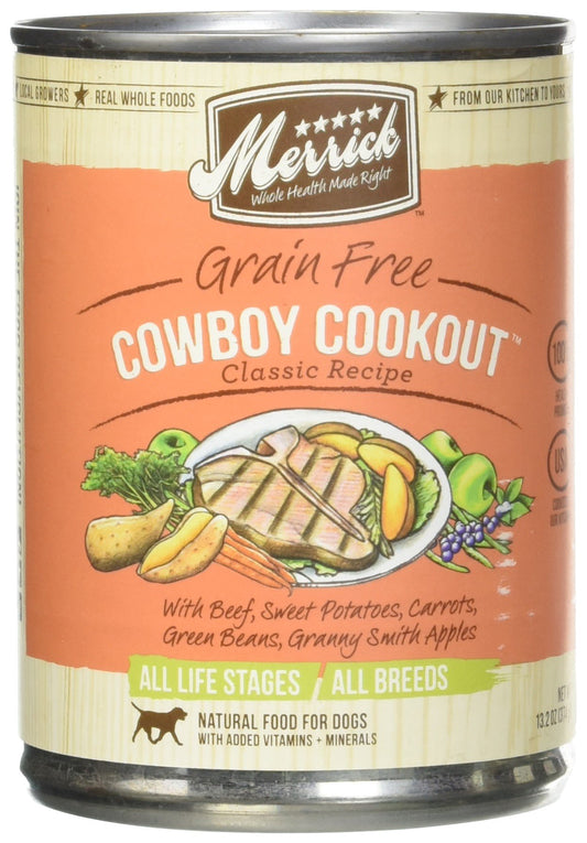 Merrick Cowboy Cookout Canned Dog Food 13.2oz