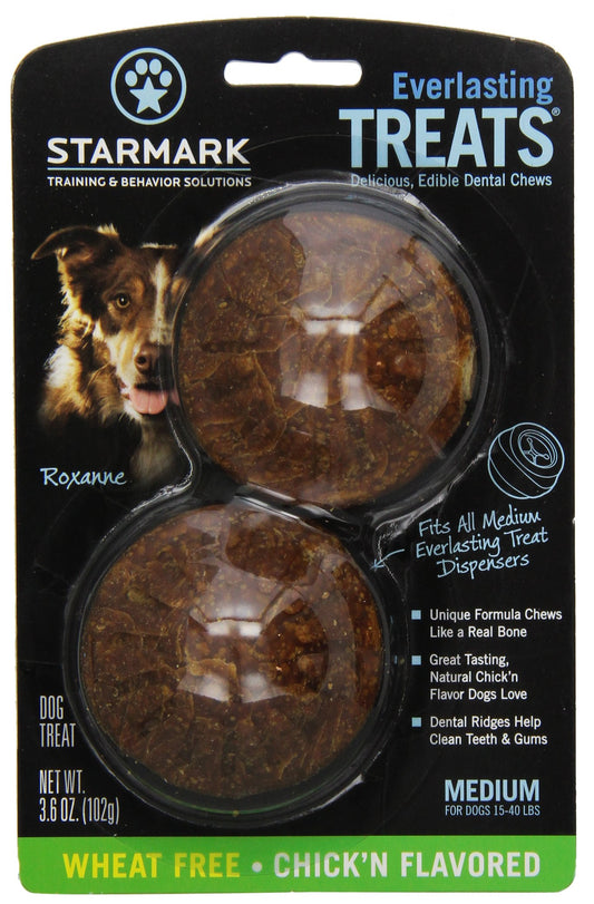 Everlasting Treat for Dogs, Wheat Free Chicken, Medium, 2-Pack