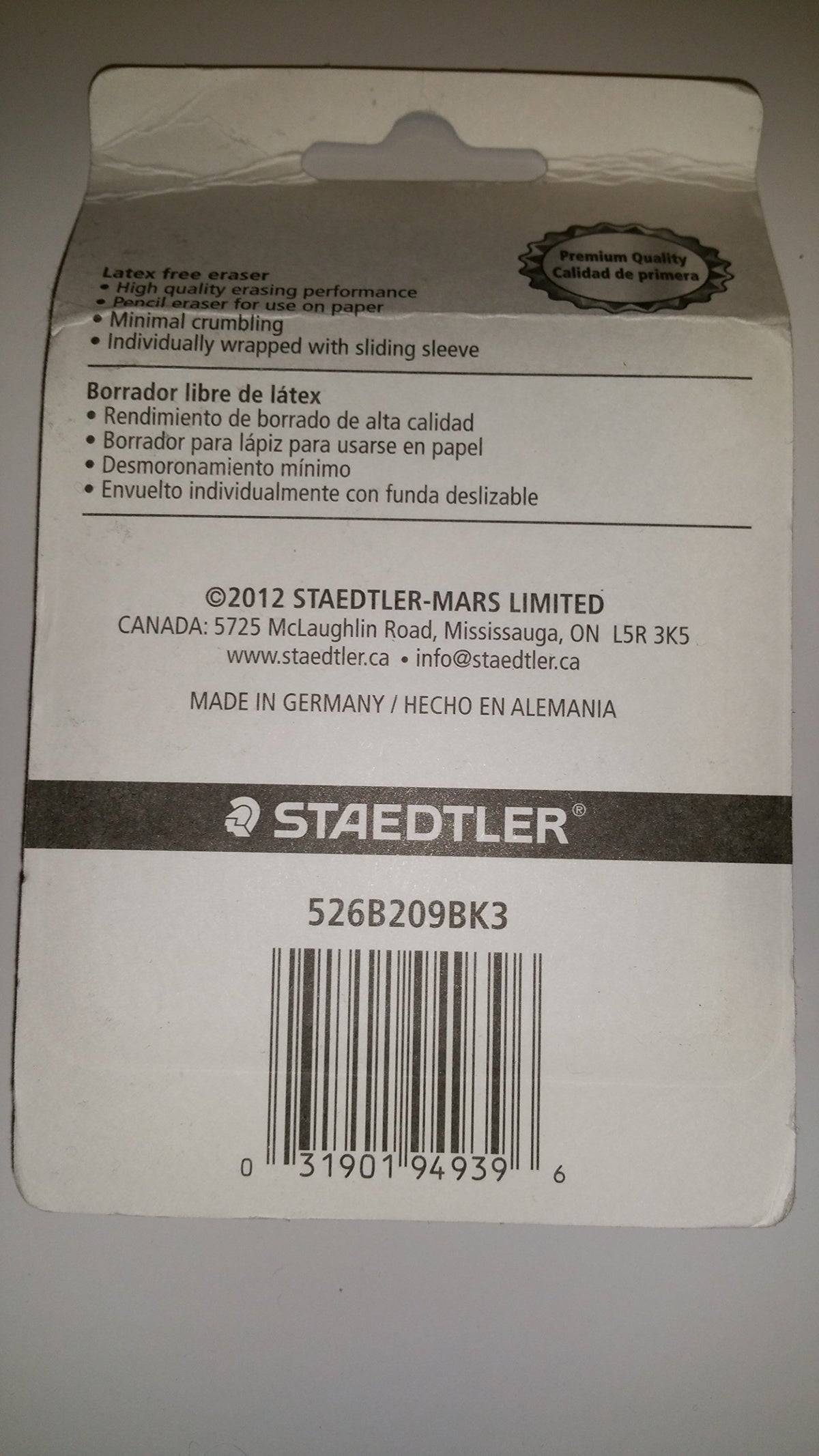 STAEDTLER Rasoplast Latex-Free Eraser – image 2