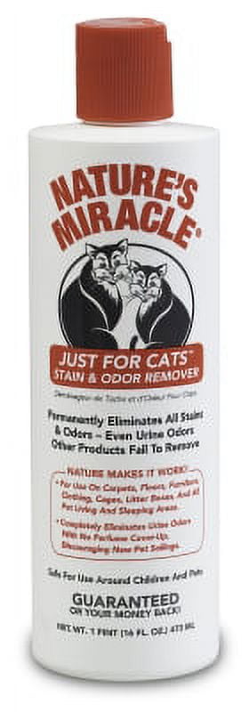 Companion Animal Nature's Miracle HG-5155-200 Cat Stain and Odor Remover, 16 oz Bottle