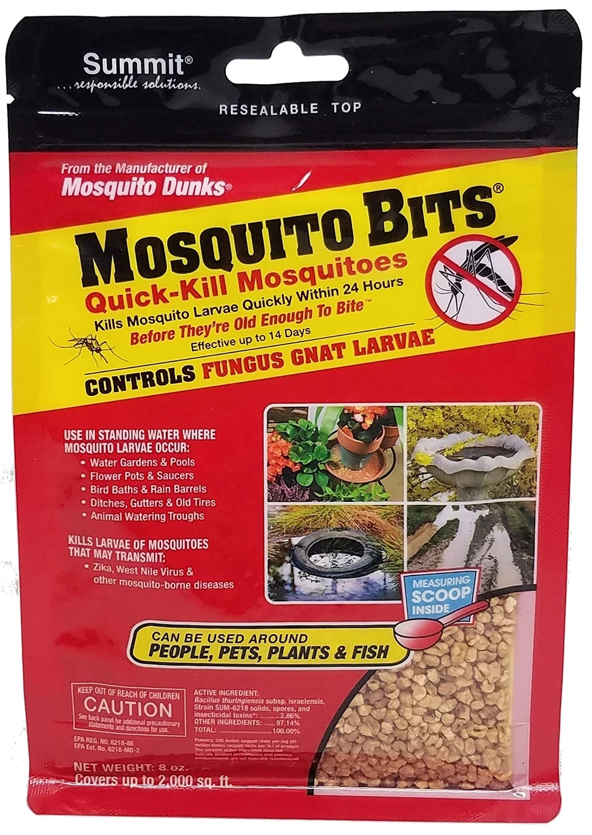 Summit Quick Kill Mosquito Bits – 8 oz