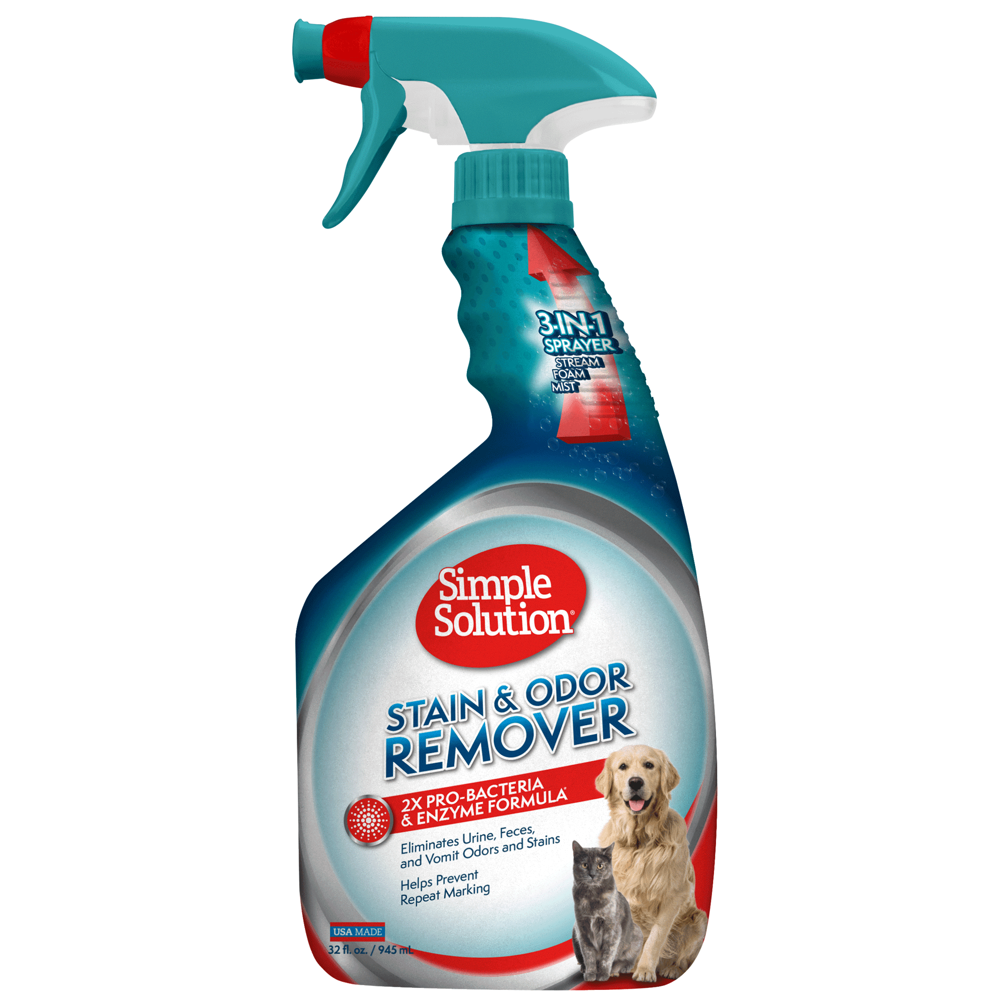 Bramton Company BR11077 32 oz. Simple Solution Stain and Odor Remover