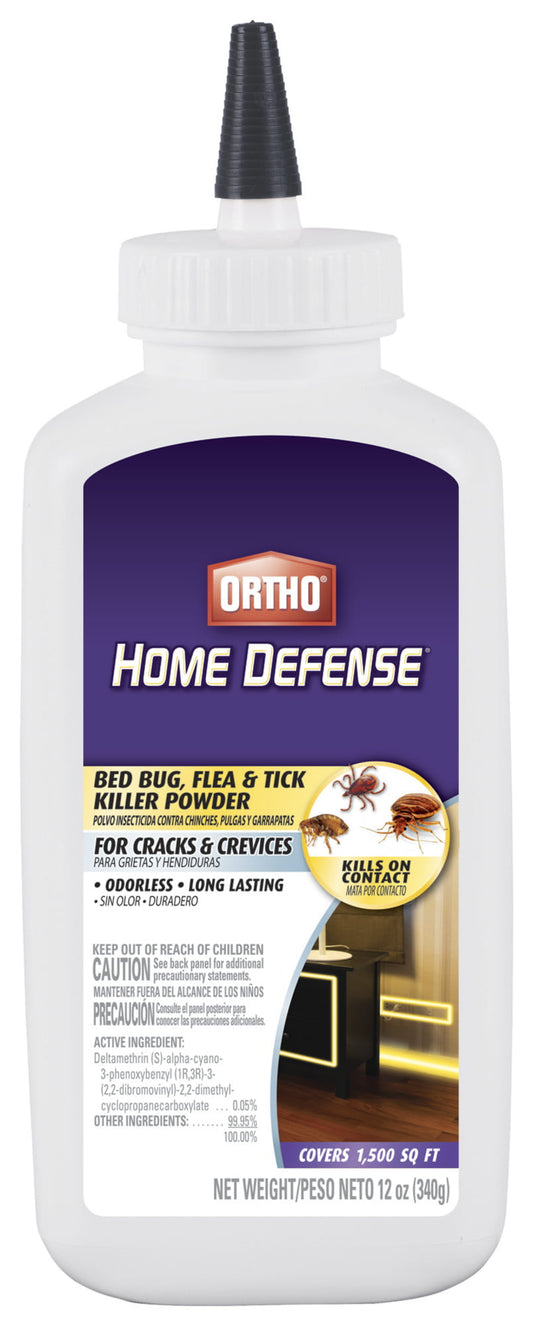 Ortho Home Defense Bed Bug, Flea & Tick Killer Powder