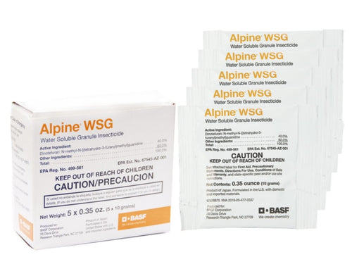 BASF Alpine WSG Insecticide – 5 × 10 g Packets