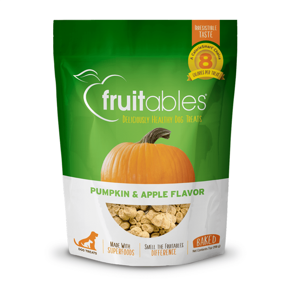 Fruitables Baked Dog Treats Pumpkin and Apple 7 Oz