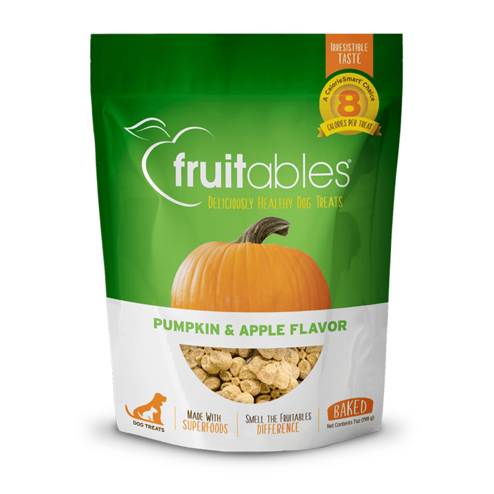 Fruitables Baked Dog Treats – Pumpkin & Apple, 7 oz
