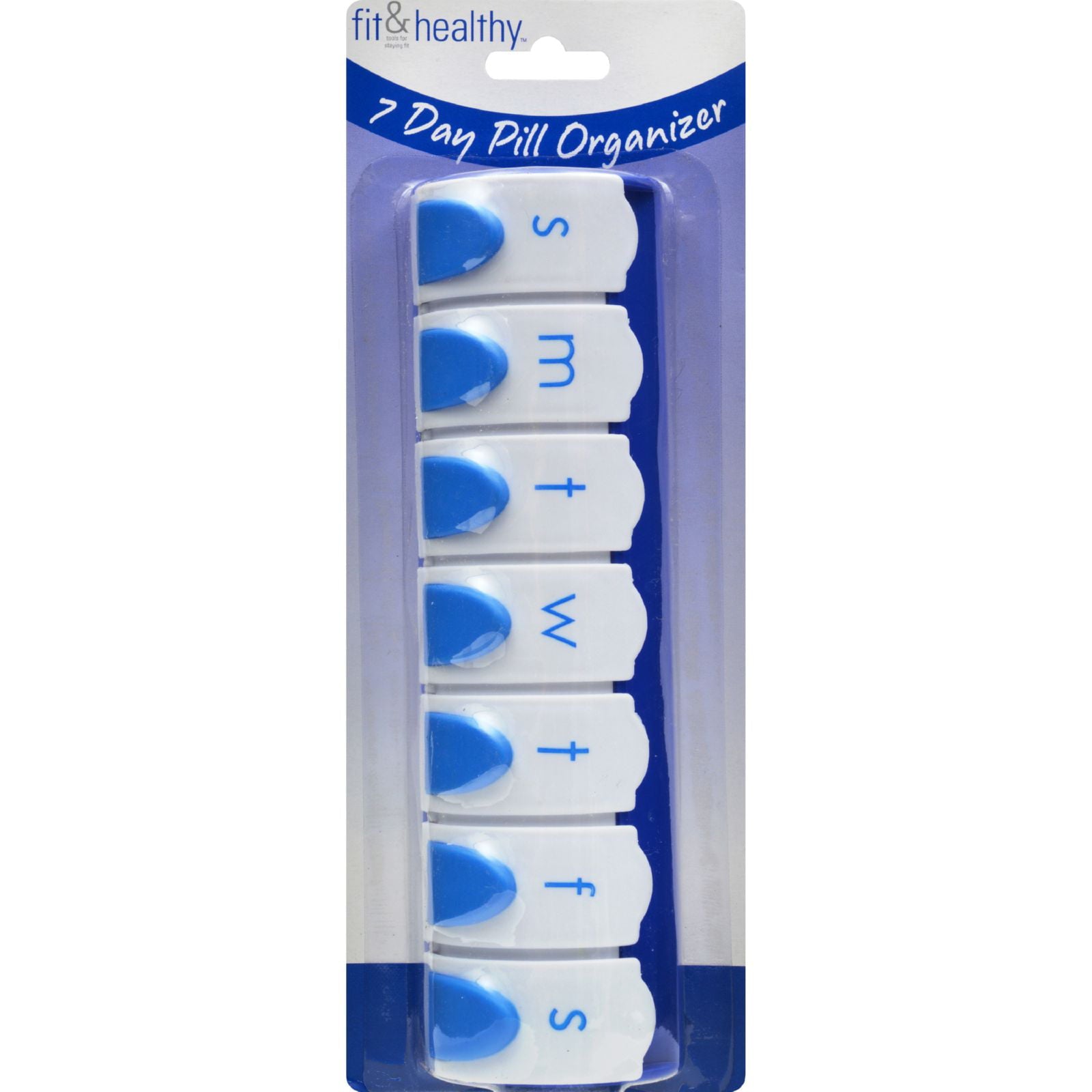 Fit and Healthy 7-Day Pill Organizer - 1 Case